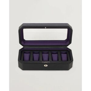 WOLF Windsor 5 Piece Watch Box Black Purple men One size