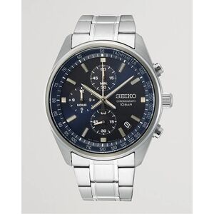 Seiko Chronograph 42mm Steel Blue Dial men One size Sølv,Blå