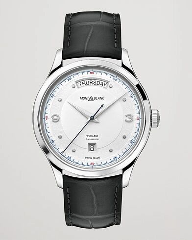 Montblanc Heritage Steel Automatic 39mm Silver Dial men One size Hvid,Grå