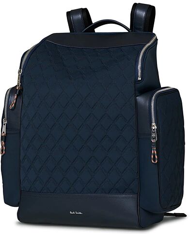 Paul Smith Sports Monogram Backpack Dark Blue men One size Blå