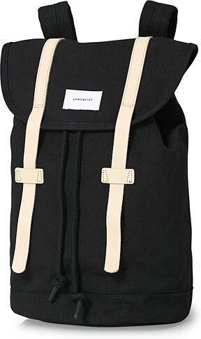 Sandqvist Stig Canvas Backpack Black men One size Sort