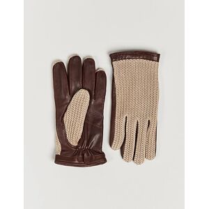 Hestra Adam Crochet Wool Lined Glove Chestnut/Beige men 10 Brun,Beige