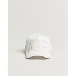 Dsquared2 Palm Beach Baseball Cap White men One size Hvid