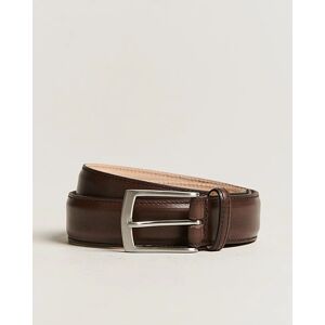 Loake 1880 Henry Leather Belt 3,3 cm Dark Brown men W32/80cm Brun