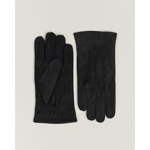 Hestra Arthur Wool Lined Suede Glove Black men 8,5 Sort