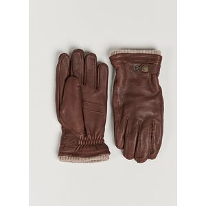 Hestra Utsjö Fleece Liner Buckle Elkskin Glove Chestnut men 7 Brun