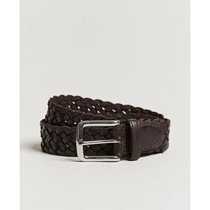 Polo Ralph Lauren Braided Leather Belt Dark Brown men W36/90cm Brun