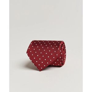 Amanda Christensen Dot Classic Tie 8 cm Wine/White men One size Rød