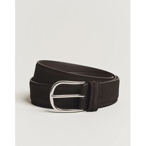 Anderson's Suede 3,5 cm Belt Dark Brown men 90 Brun