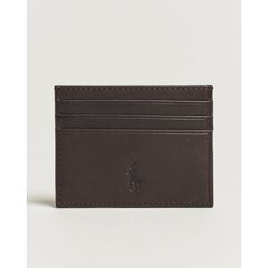 Polo Ralph Lauren Leather Credit Card Holder Brown men One size Brun