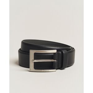 Boss Barnabie Leather Belt 3,5 cm Black men 105 Sort