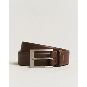 Boss Barnabie Leather Belt 3,5 cm Medium Brown men 90 Brun