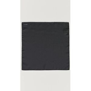 Eton Silk Pocket Square Black men One size Sort