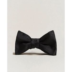 E. Marinella Silk Bow Tie Black Satin men One size Sort