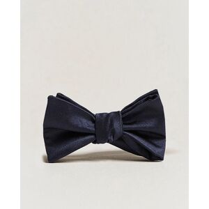 E. Marinella Silk Bow Tie Navy Satin men One size Blå