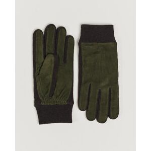 Hestra Geoffery Suede Wool Tricot Glove Dark Olive men 8,5 Grøn