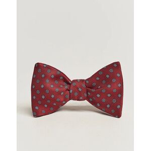 E. Marinella Silk Bow Tie Burgundy men One size Rød