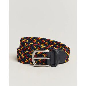 Anderson's Stretch Woven 3,5 cm Belt Ivy Multi men 95 Brun