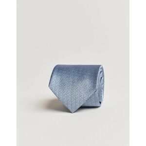 Zegna Monogram Silk Tie Light Blue men One size Blå