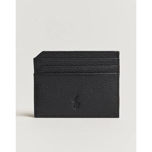 Polo Ralph Lauren Pebbled Leather Credit Card Holder Black men One size Sort