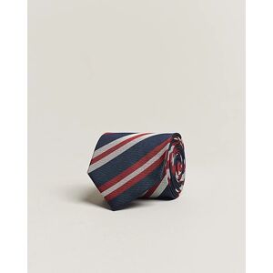 Amanda Christensen Silk Club Striped 8cm Tie Navy/Red men One size Blå,Rød