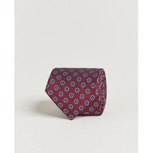 E. Marinella 3-Fold Jacquard Silk Tie Burgundy men One size Rød