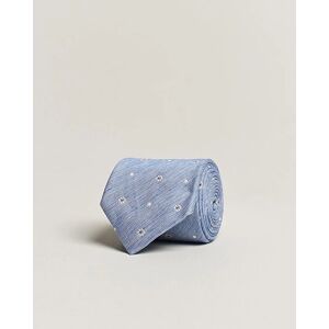 Amanda Christensen Cotton/Silk/Linen Printed Flower 8cm Tie Blue men One size Blå