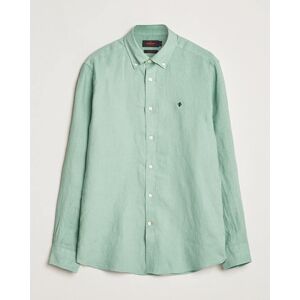 Morris Douglas Linen Button Down Shirt Light Green men L Grøn