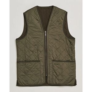 Barbour Lifestyle Quilt Waistcoat/Zip-In Liner Olive men XS/UK34 Grøn