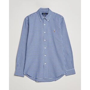 Polo Ralph Lauren Custom Fit Oxford Gingham Shirt Blue/White men S Blå