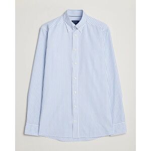 Eton Slim Fit Royal Oxford Stripe Button Down Light Blue men 37 - S Blå