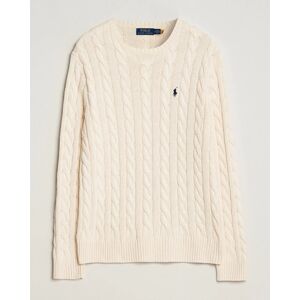 Polo Ralph Lauren Cotton Cable Pullover Andover Cream men L Hvid