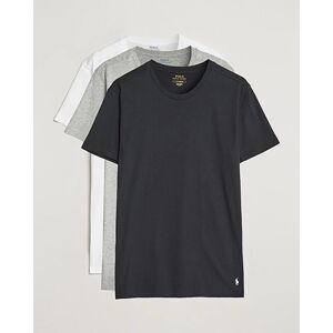 Polo Ralph Lauren 3-Pack Crew Neck Tee White/Black/Andover Heather men M Sort,Grå,Hvid