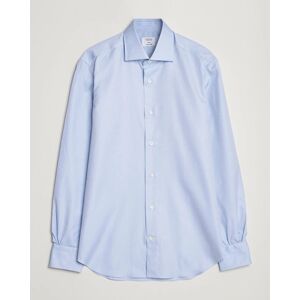 Mazzarelli Soft Cotton Cut Away Shirt Light Blue men 38 - S Blå