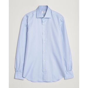 Mazzarelli Soft Cotton Cut Away Shirt Light Blue men M Blå