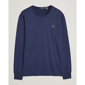 Polo Ralph Lauren Luxury Pima Cotton Long Sleeve T-Shirt Refined Navy men M Blå