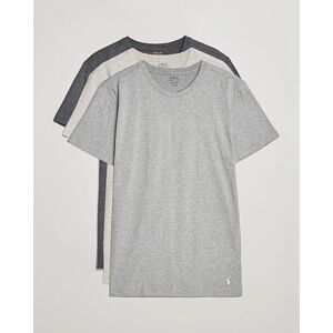 Polo Ralph Lauren 3-Pack Crew Neck T-Shirt Heather/Grey/Charcoal men L Grå