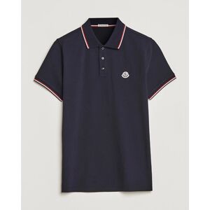 Moncler Contrast Rib Polo Navy men L Blå