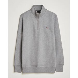 PS Paul Smith Organic Cotton Zebra Half Zip Grey Melange men XXL Grå