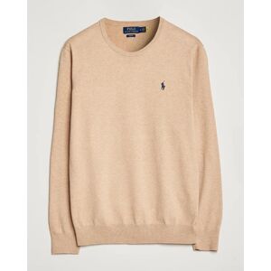 Polo Ralph Lauren Cotton Crew Neck Sweater Camel Melange men S Beige