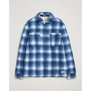Polo Ralph Lauren Magic Fleece Outdoor Shirt Jacket Ombre Blue men L Blå