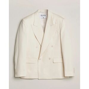 Filippa K Boxy Linen Blazer Bone White men 50 Hvid