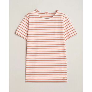 Armor-lux Hoëdic Boatneck Héritage Stripe T-shirt Milk/Coral men M Orange