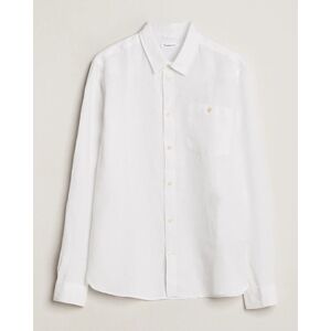 KnowledgeCotton Apparel Regular Linen Shirt Bright White men M Hvid