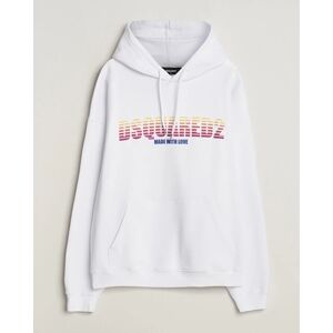 Dsquared2 Loose Fit Hoodie White men M Hvid