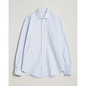 Mazzarelli Soft Cotton Cut Away Shirt Light Blue men 40 - M Blå