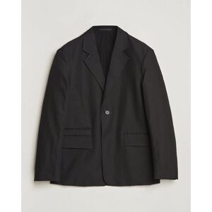 Lanvin Deconstructed Cotton/Linen Blazer Black men 52 Sort