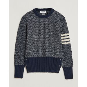 Thom Browne 4-Bar Donegal Sweater Navy men 4 - XL Blå