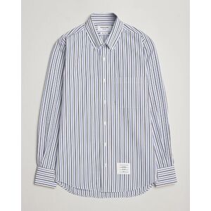 Thom Browne Button Down Poplin Shirt Navy Stripes men S Hvid