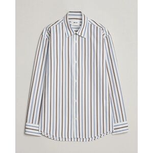 NN07 Freddy Poplin Striped Shirt Multi men XL Hvid